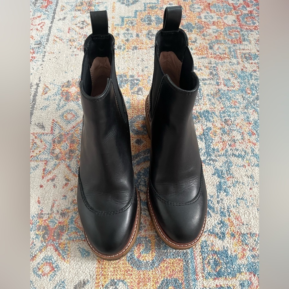 J. Crew crepe-sole leather Chelsea boots